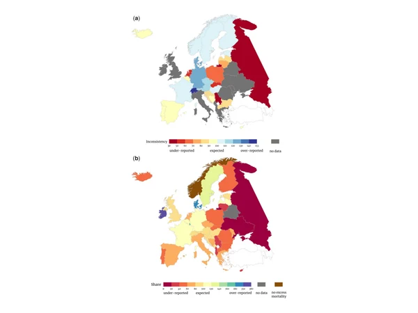 Figure preview for Assessing the availability and quality of COVID-19 mortality data in Europe: a comparative analysis